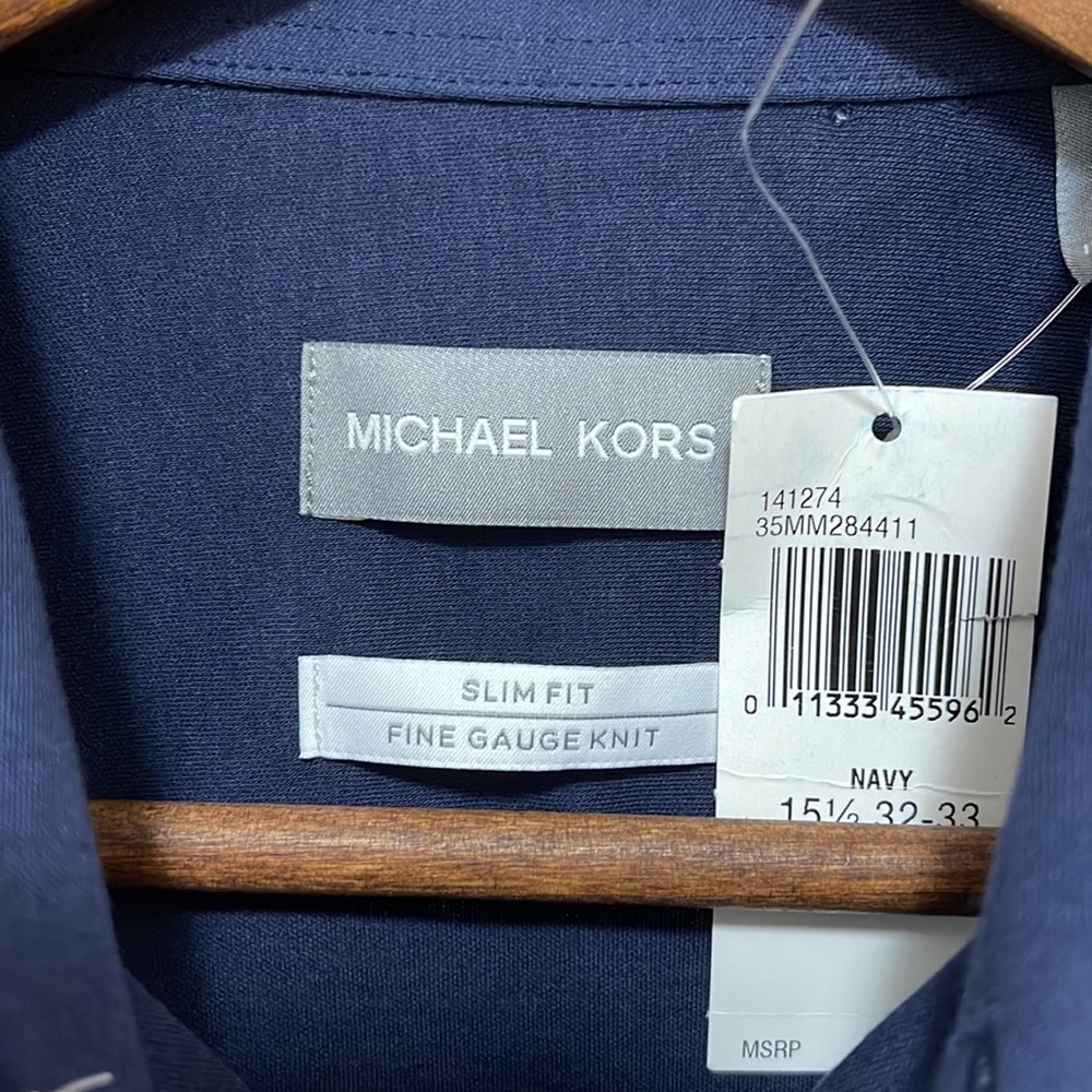 Michael Kors Knit Dress Shirt - Picture 3 of 4